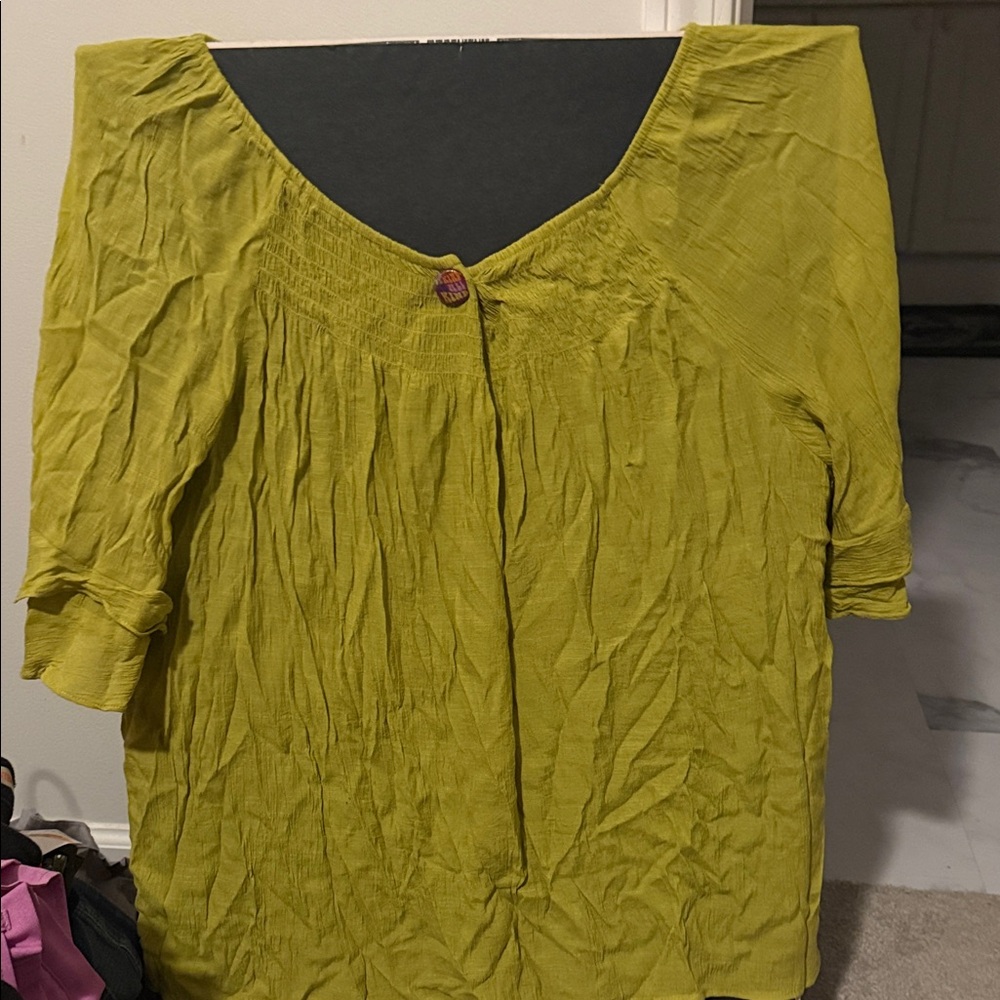Olive Green Women's Top
